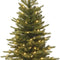 Pre-Lit 'Feel Real' Artificial Mini Christmas Tree, Green, Nordic Spruce, White Lights, Includes Burlap Bag Base, 3 Feet